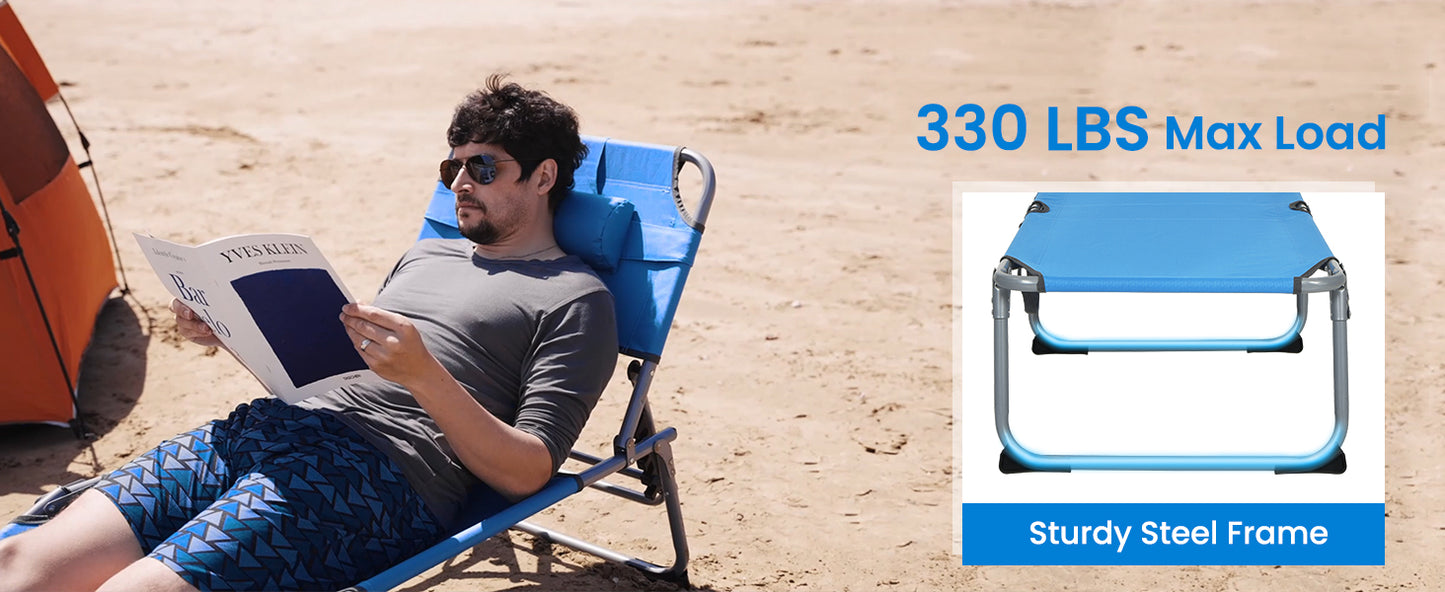 Adjustable Lounge Tanning Chair