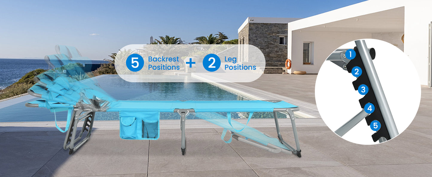 Adjustable Lounge Tanning Chair