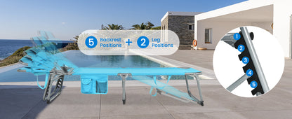 Adjustable Lounge Tanning Chair