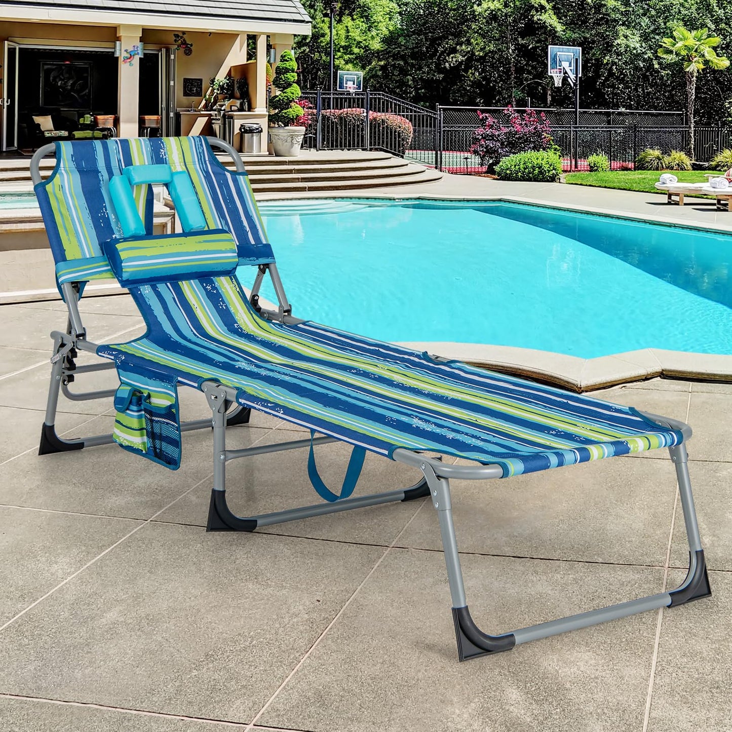 Adjustable Lounge Tanning Chair